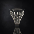 Men's Black Onyx Sterling Silver Ring | 925 Sterling Silver
